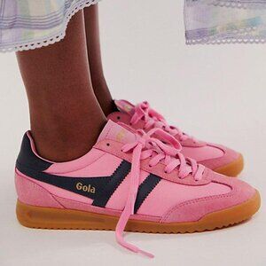 Pink and Navy Gola Sneakers